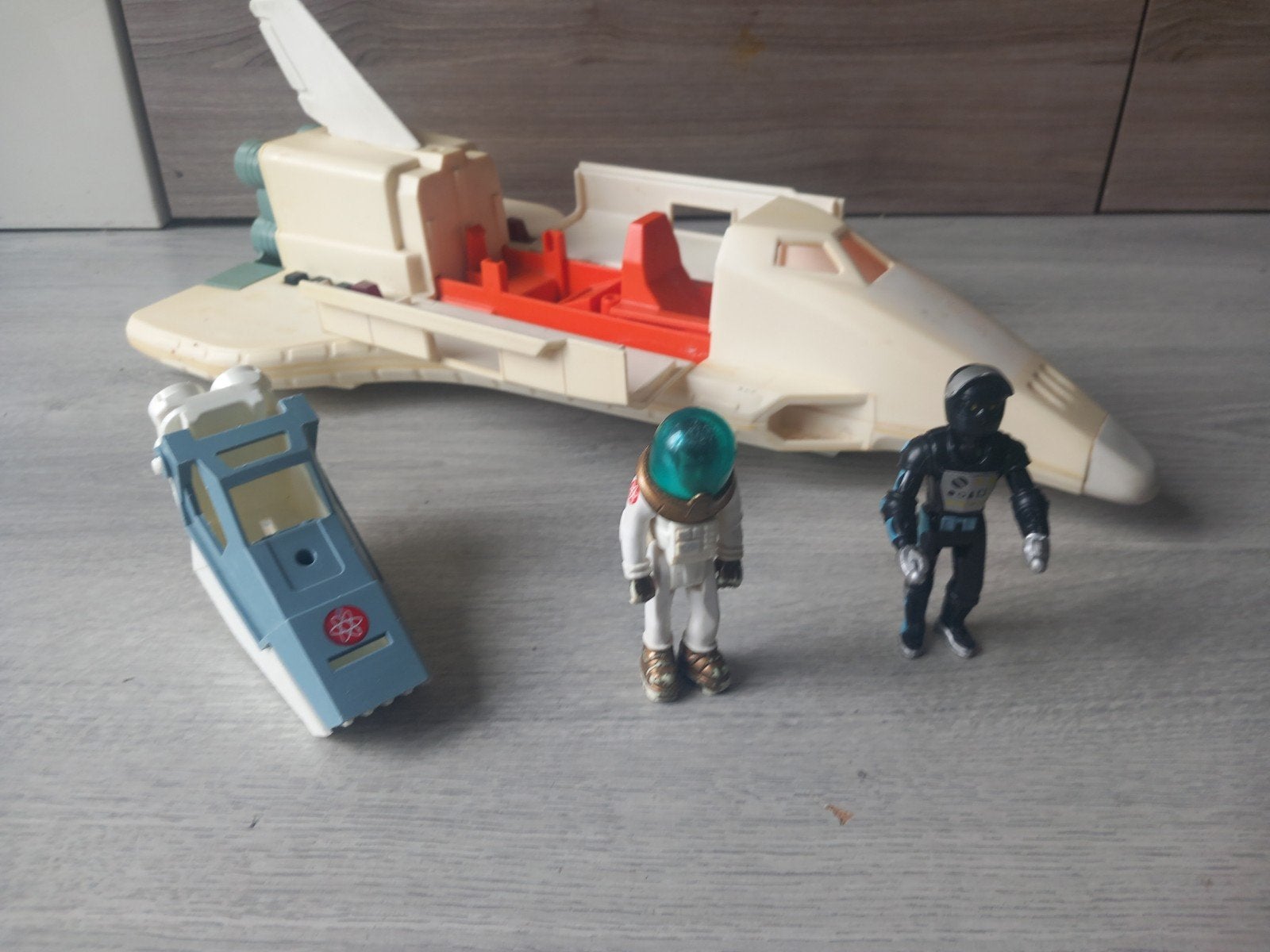 Vintage Fisher-Price Alpha Probe Ruimteschip met figuren, Ophalen of Verzenden, Gebruikt