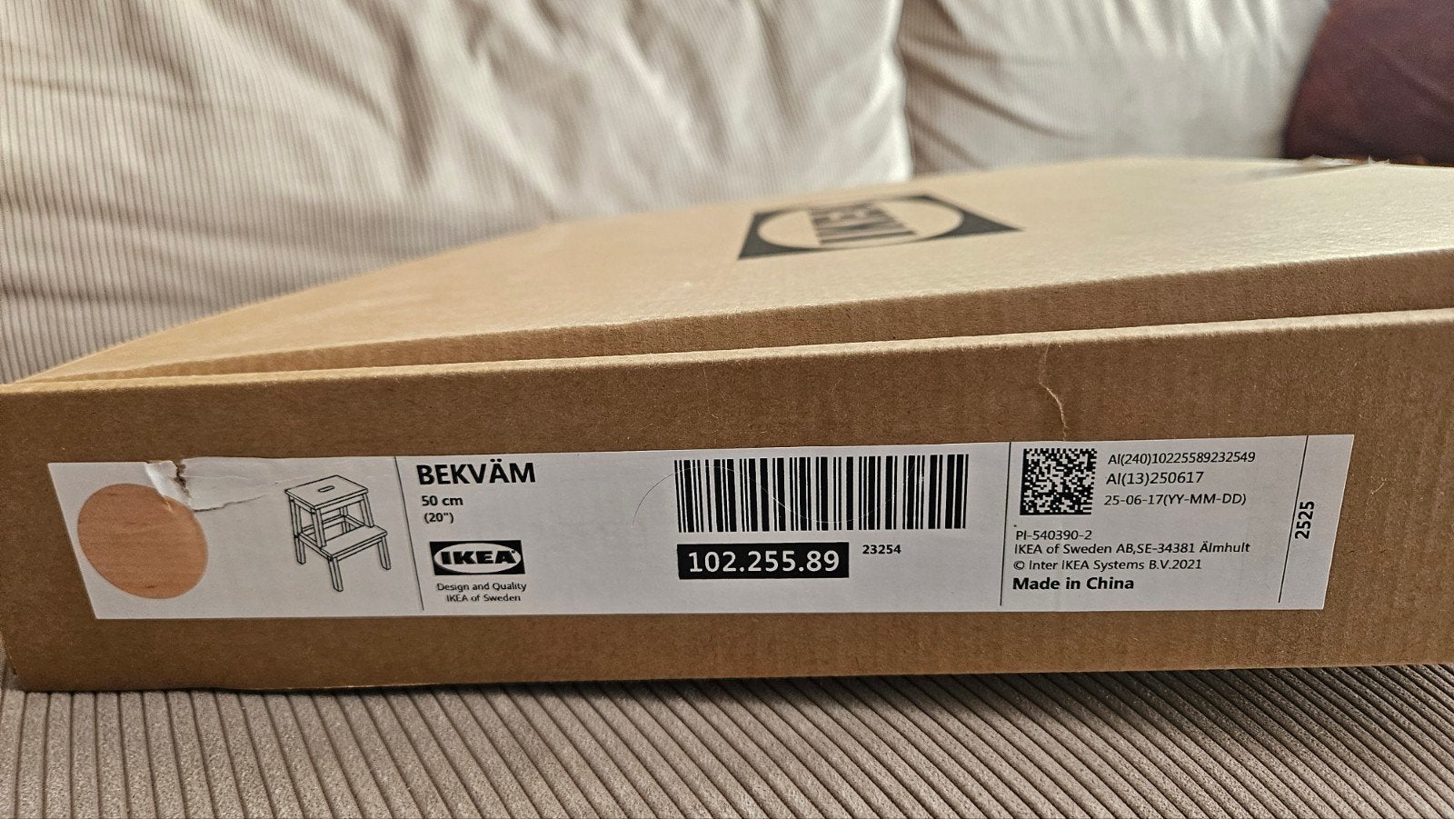 IKEA BEKVÄM Opstapje 50 cm (nieuw in doos), Ophalen, Nieuw, Hout