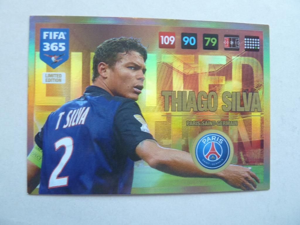 Fifa 365  Limited Edition card. Thiago.Silva. Paris SG, Ophalen of Verzenden, Zo goed als nieuw, Buitenlandse clubs, Overige typen
