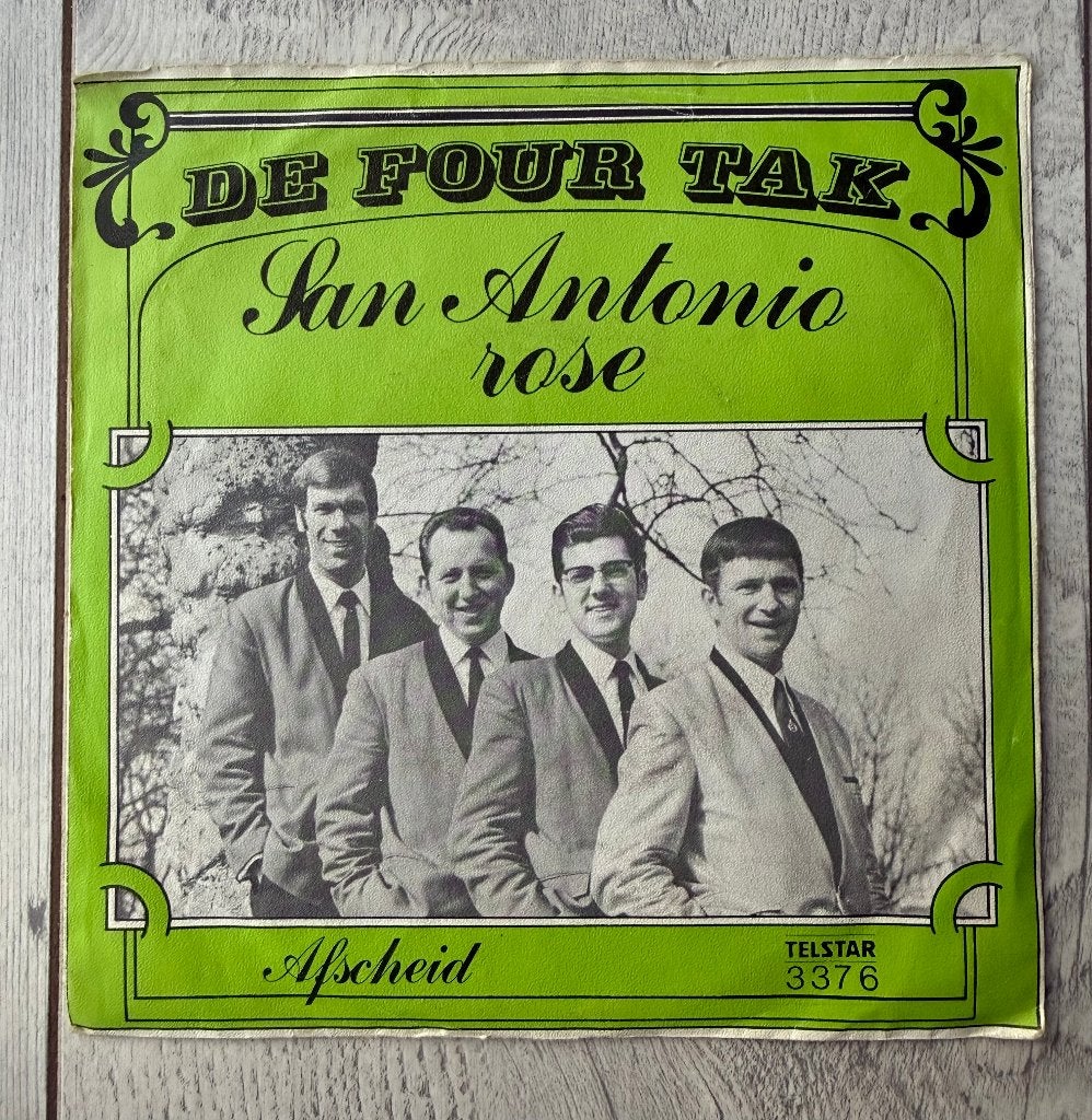 The Four Tak - San Antonio Rose -  Telstar Piraten topper -, Gebruikt, Levenslied of Smartlap, 12 inch, Fotohoes