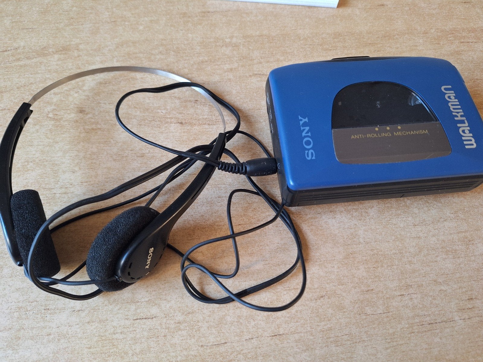 Sony Walkman met koptelefoon - Blauw, Ophalen of Verzenden, Walkman