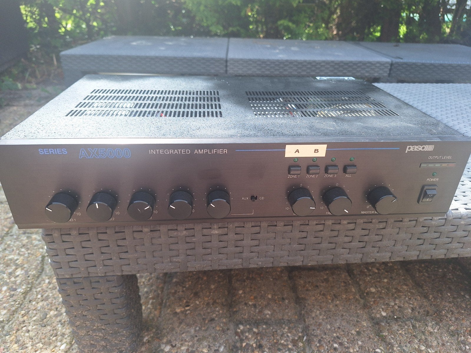 Paso AX5120 Versterker - AX5000 Serie, 120 watt of meer, Ophalen, Overige merken, Gebruikt