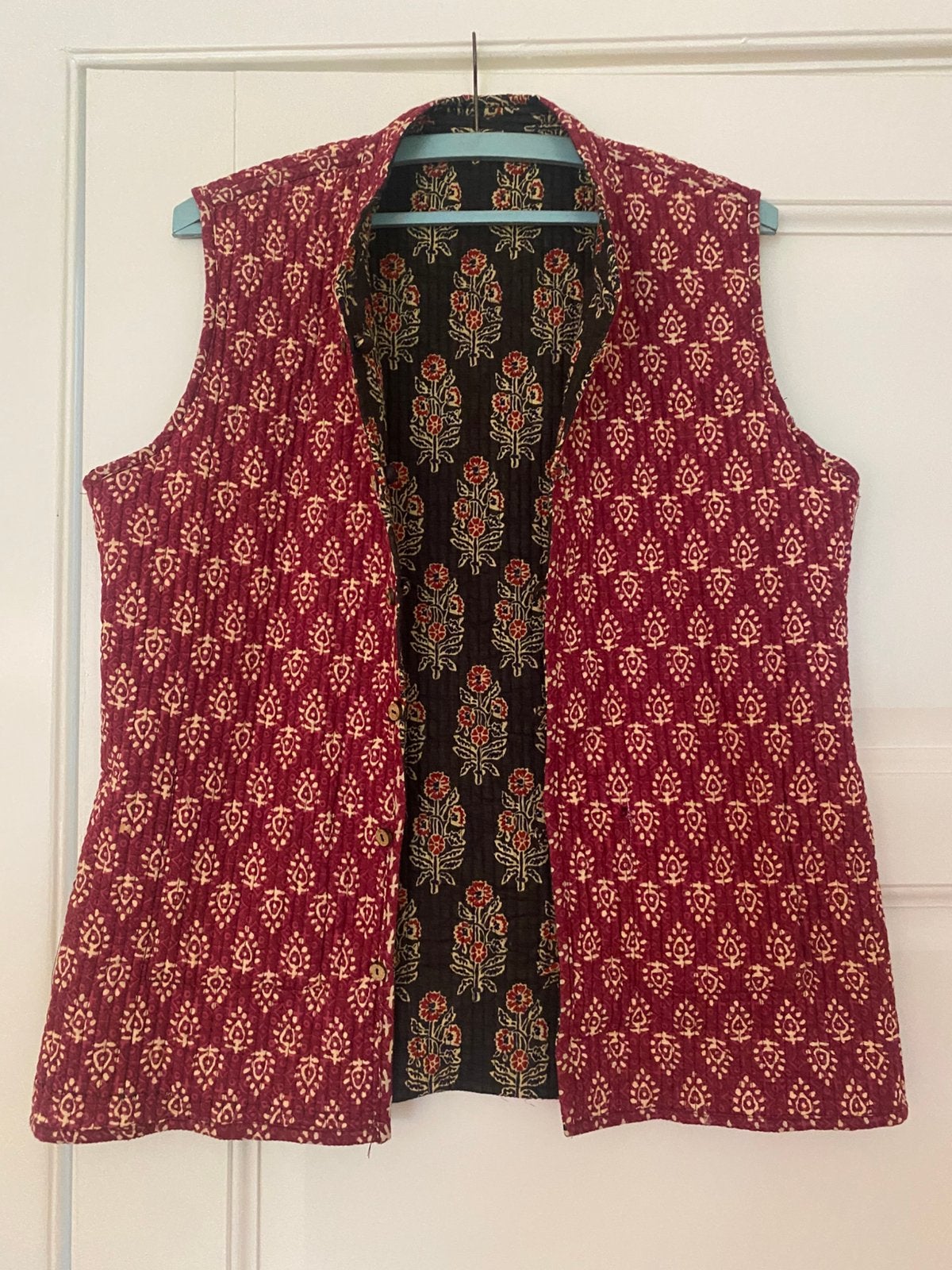 Leuk gilet, aan twee kanten te dragen, maat 36, Ophalen of Verzenden, Zo goed als nieuw, Maat 36 (S)