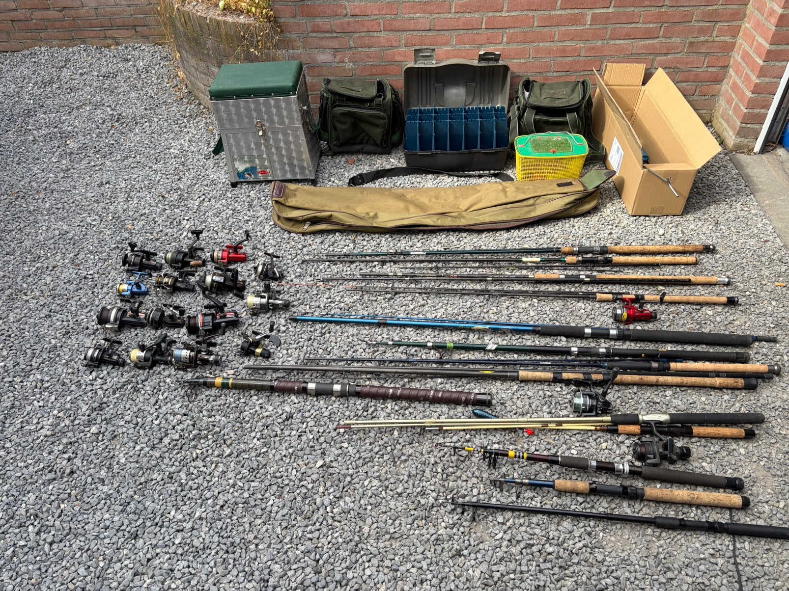 Vis spullen, hengels, molens & tassen, Watersport en Boten, Ophalen, Zo goed als nieuw, Molen
