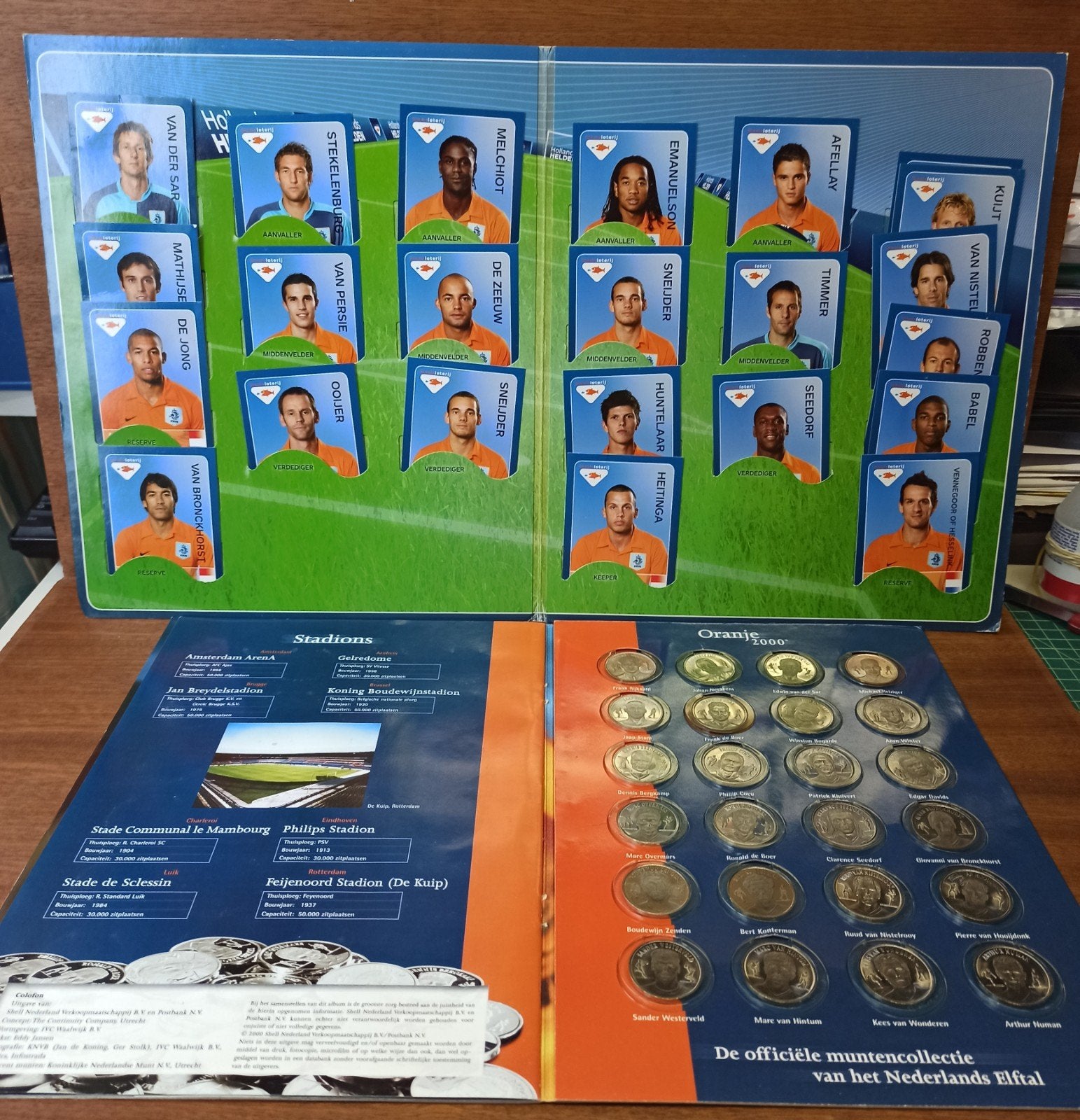 Vaderdagcadeau Voetbal munten WK2000 en spelers album WK2008, Verzamelen, Sportartikelen en Voetbal, Overige binnenlandse clubs