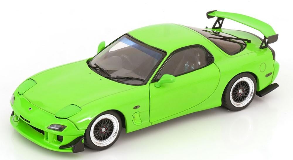Mazda RX7 Typ RS (FD3S) 1999 Lichtgroen 1-18 Solido, Hobby en Vrije tijd, Modelauto's | 1:18, Solido, Tschuiten@hotmail.com, Auto