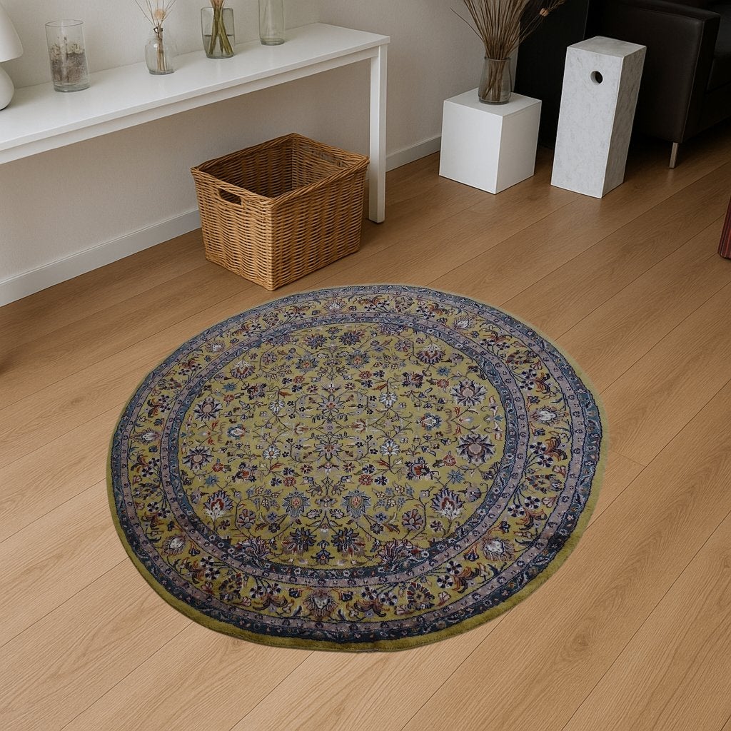 Perzisch tapijt - Sarouk - 197 x 197 cm - Handgeknoopt, -, -, 150 tot 200 cm, Rond