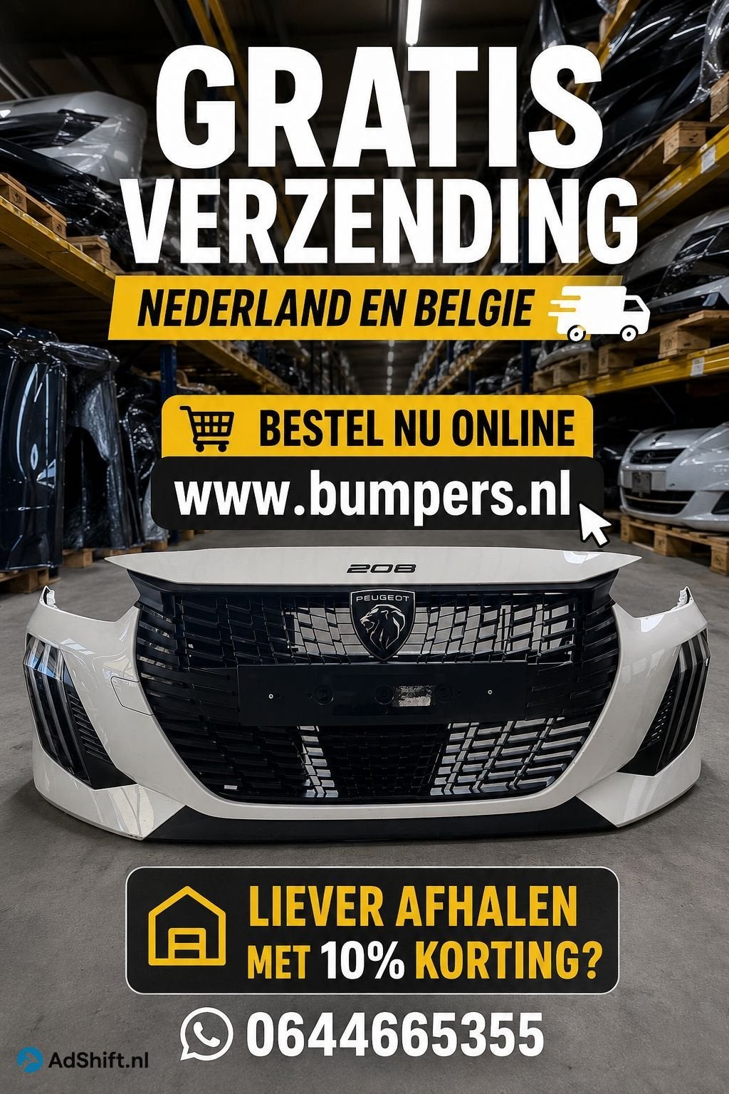 Bumper Volkswagen Polo 6R 07-13 6C6807421A Achterbumper E9-2, Bumper