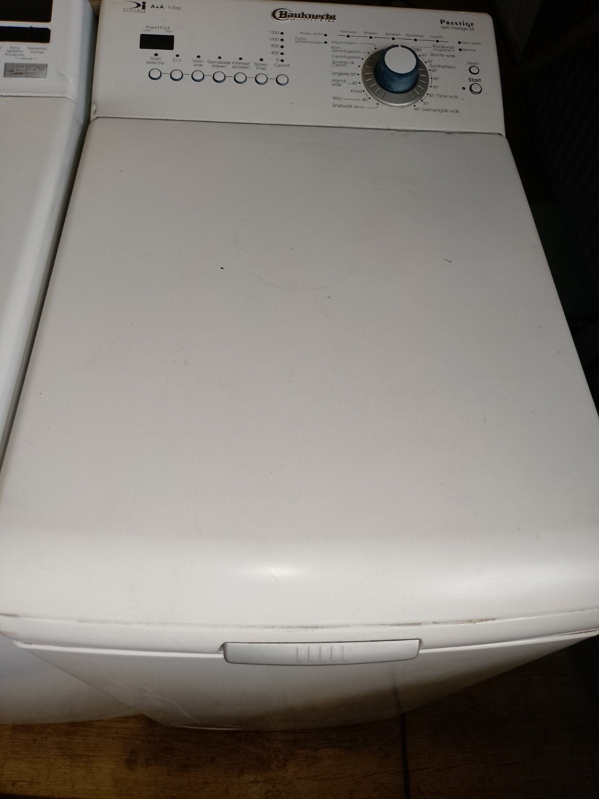 Bauknecht bovenlader wasmachine ( met garantie ), Bovenlader, Refurbished, Ophalen of Verzenden, 85 tot 90 cm