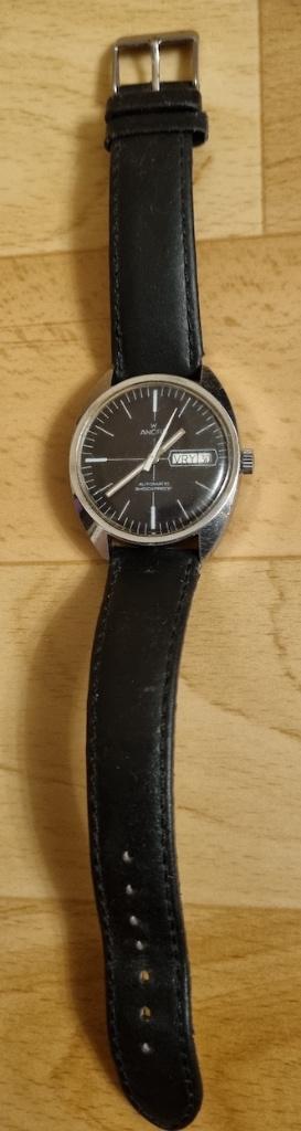 Ancre automatic Shockproof herenhorloge., Overige merken, Staal, Polshorloge, 1960 of later