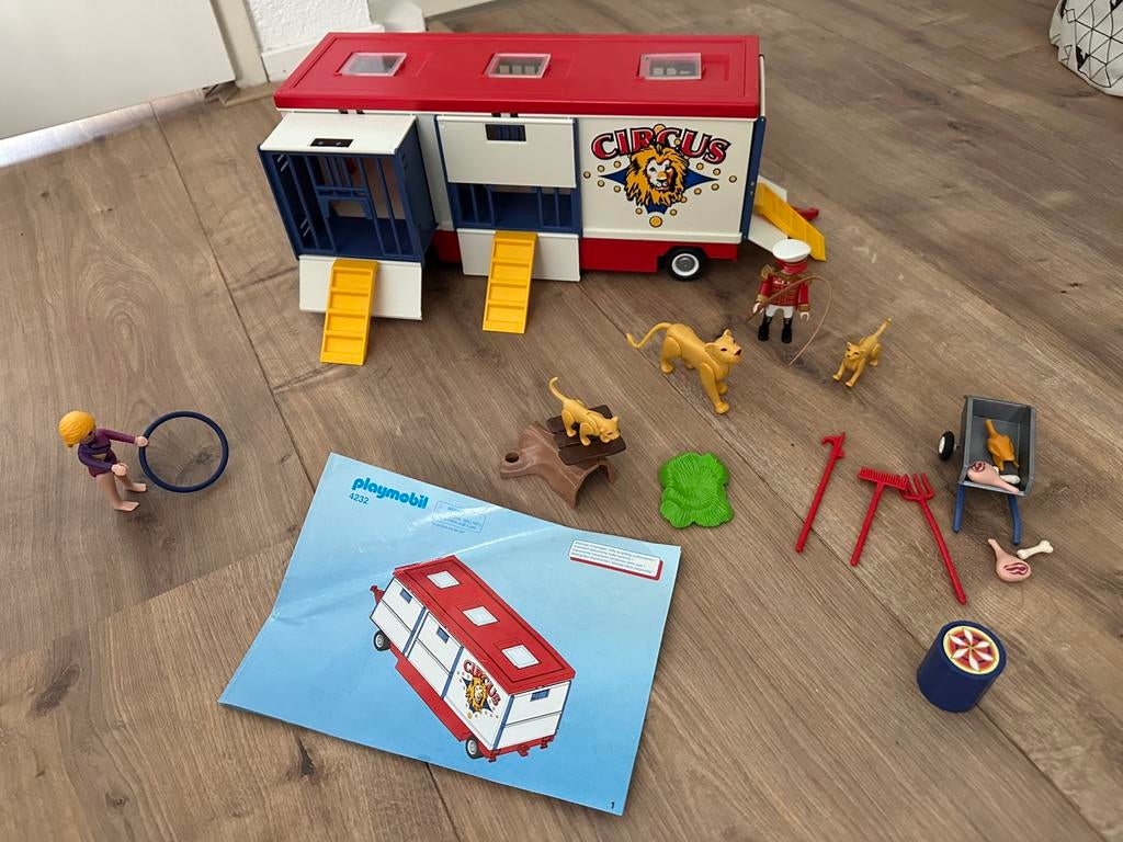 Circus wagen playmobile, Ophalen of Verzenden, Zo goed als nieuw