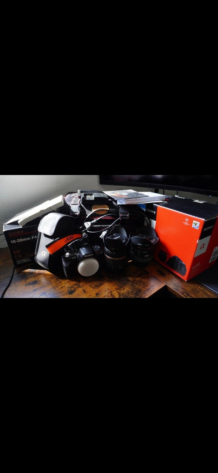 Sony Alpha a330 Spiegelreflexcamera met accessoires, Ingebouwde flitser, Gebruikt, Spiegelreflex, Draagriem