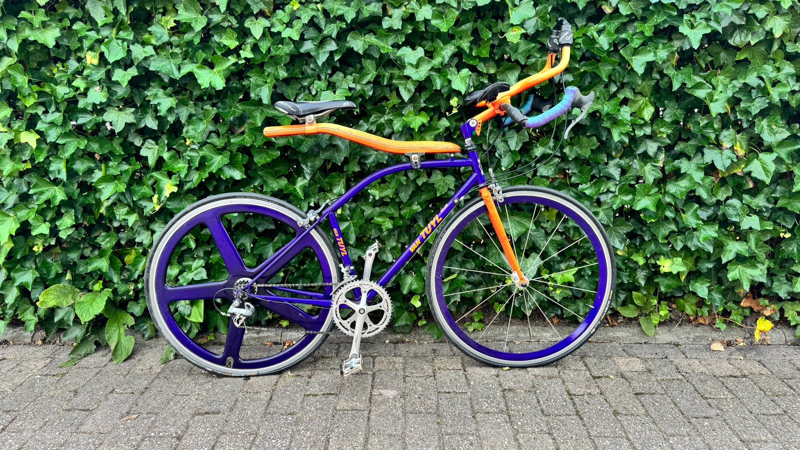 Unieke Van Tuyl Softride baan/trackfiets, Gebruikt, Velgrem, 15 tot 20 versnellingen, 61 tot 65 cm
