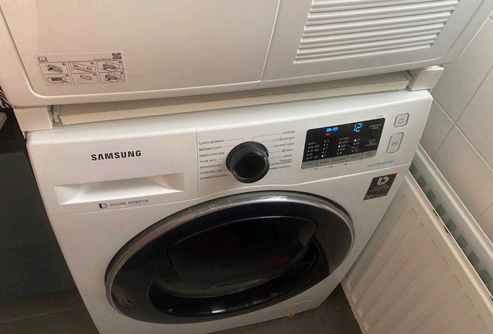 Samsung wasmachine 9kg met Adwash WW90K5400UW, Ophalen, Gebruikt, 8 tot 10 kg, 85 tot 90 cm