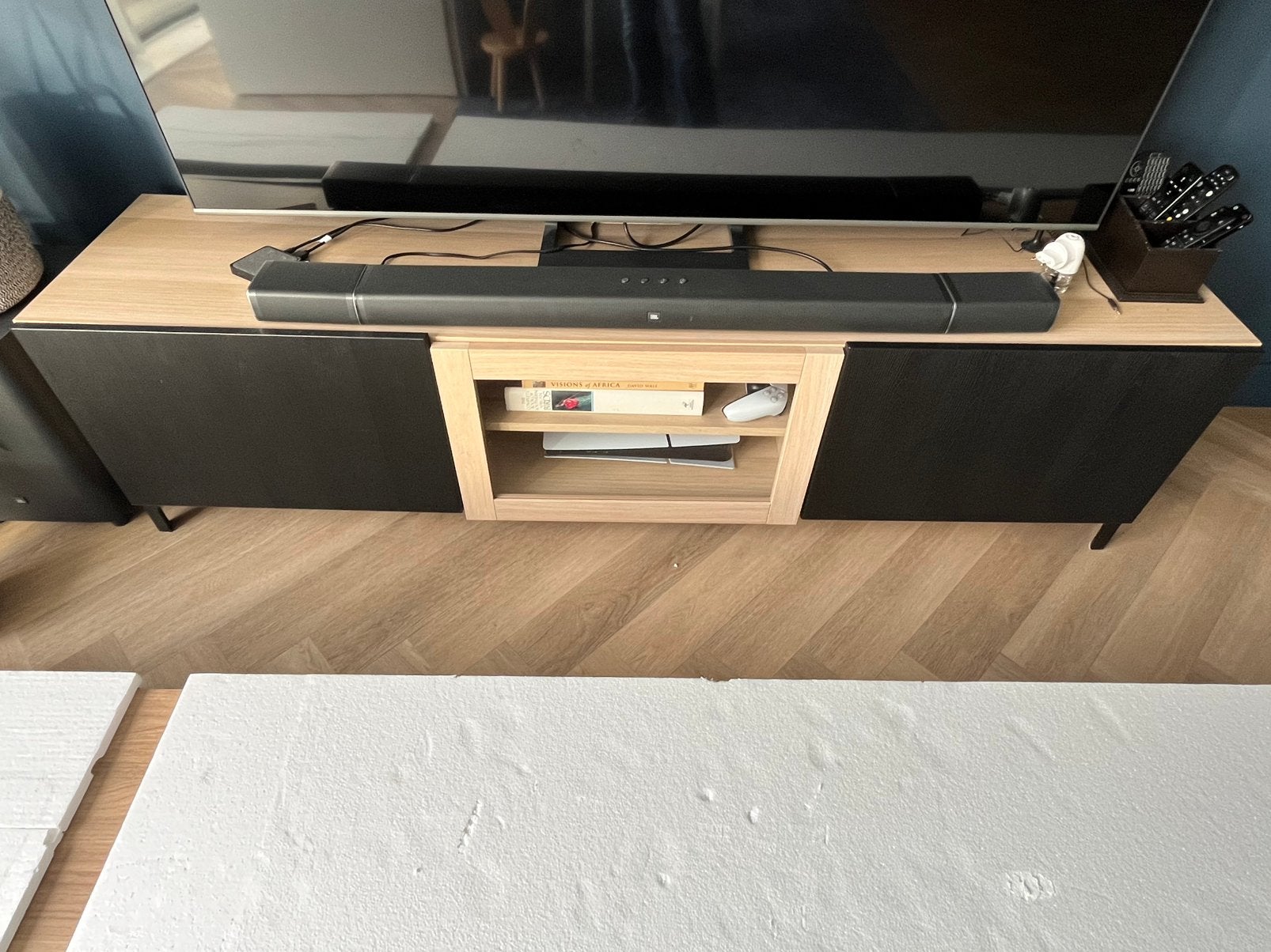 Ikea Besta TV kast, Ophalen, Kunststof, Gebruikt, 150 tot 200 cm