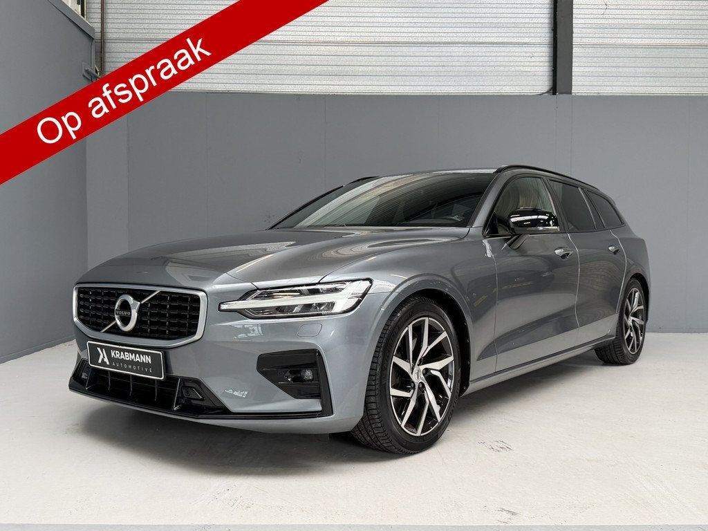 Volvo V60 2.0 T5 R-Design LED|Sportstoelen|Camera|Carplay, Auto's, Volvo, 15 km/l, 4 cilinders, Leder, 750 kg