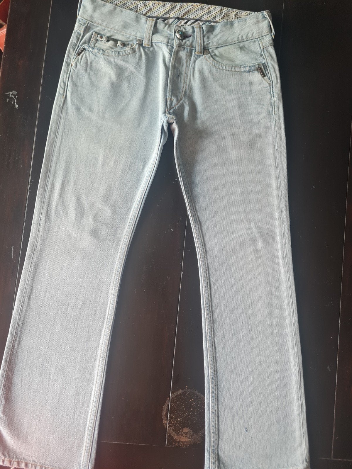 LICHTE CLASSIC WE ARE REPLAY BIAGIO STRAIGHT FIT SIZE 33/30!, Ophalen of Verzenden, Zo goed als nieuw, Blauw, W33 - W34 (confectie 48/50)