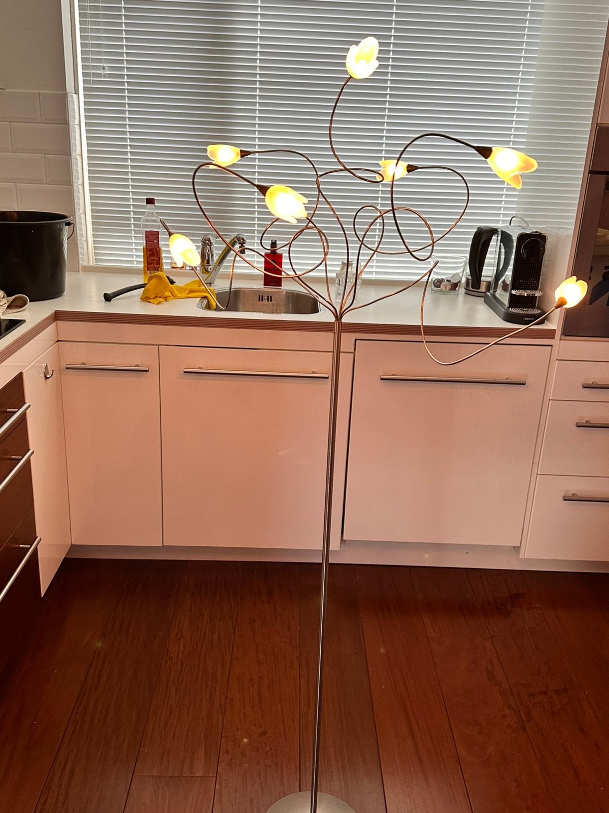 Staande lamp, Ophalen, Gebruikt, Metaal, 100 tot 150 cm