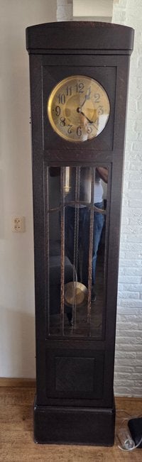Antieke staande klok 212 cm, Ophalen
