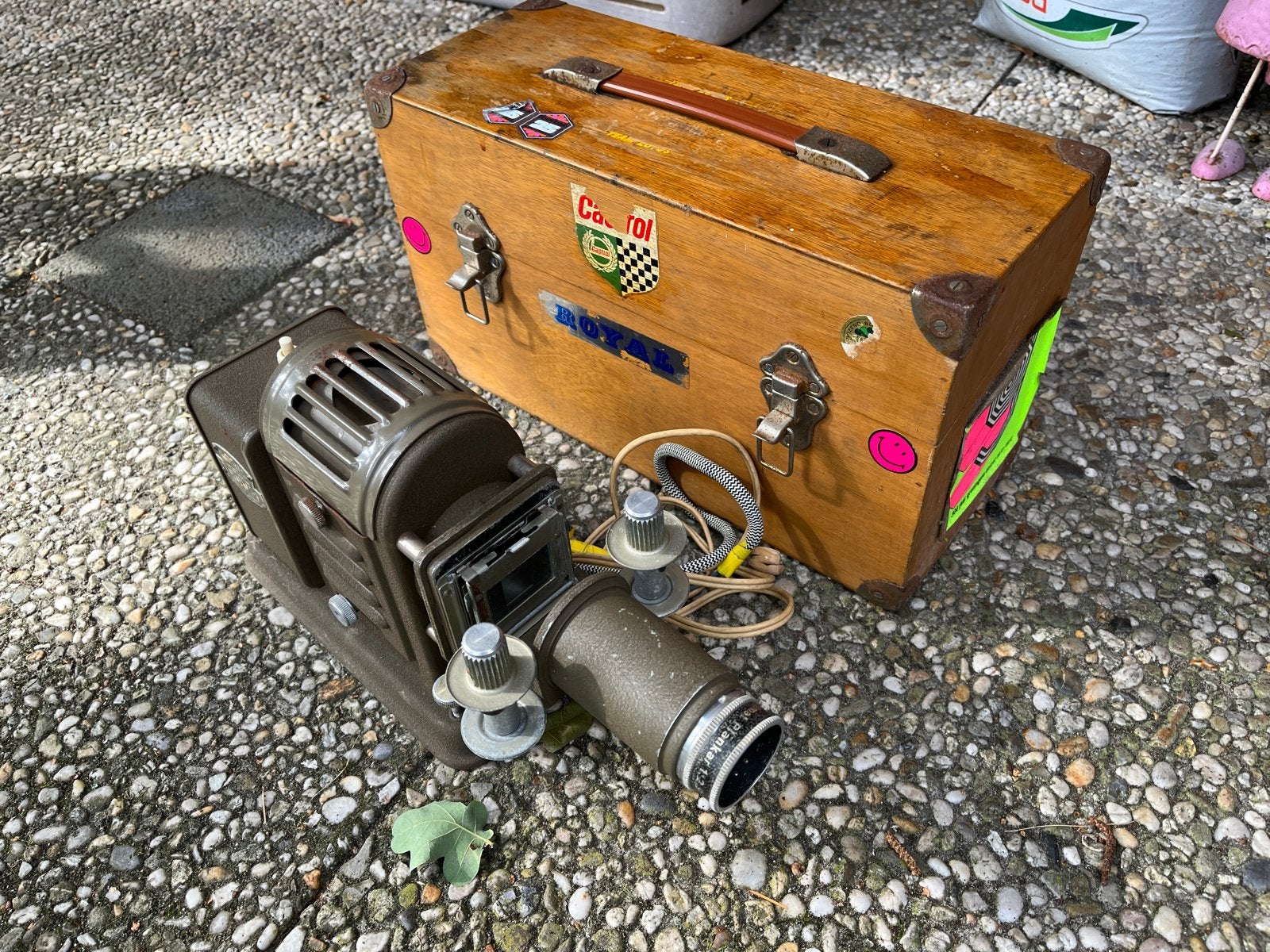 Vintage Foka Noris Trumpf III projector met koffer, Ophalen of Verzenden, Gebruikt