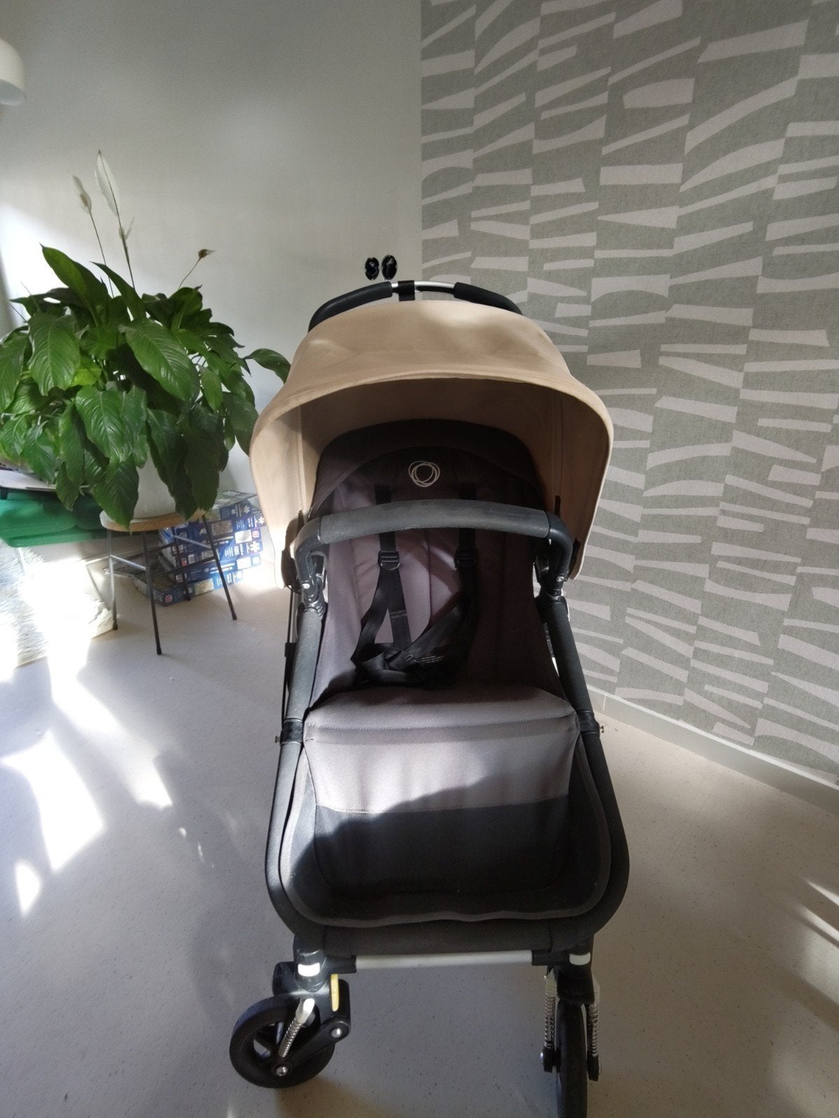 Bugaboo Chameleon 3, beige met reiswieg en kinderzitje, Ophalen, Gebruikt, Bugaboo, Combiwagen