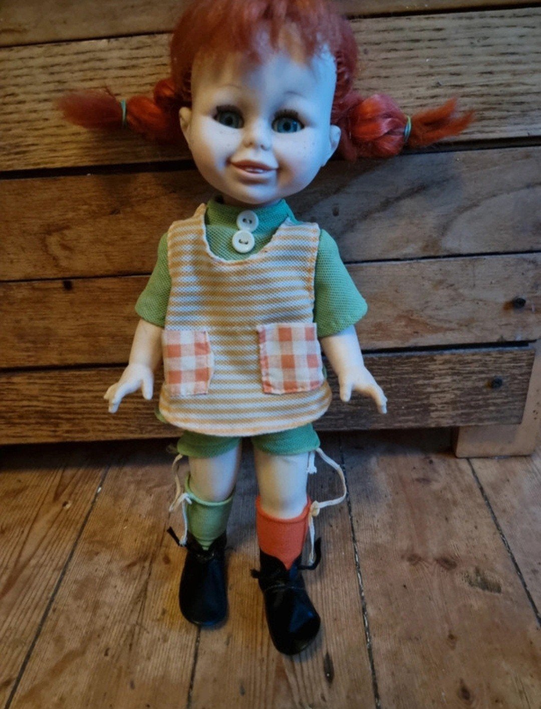 Vintage Pippi Langkous pop Toyse jaren 70 Cómpleet & Origine, Ophalen of Verzenden