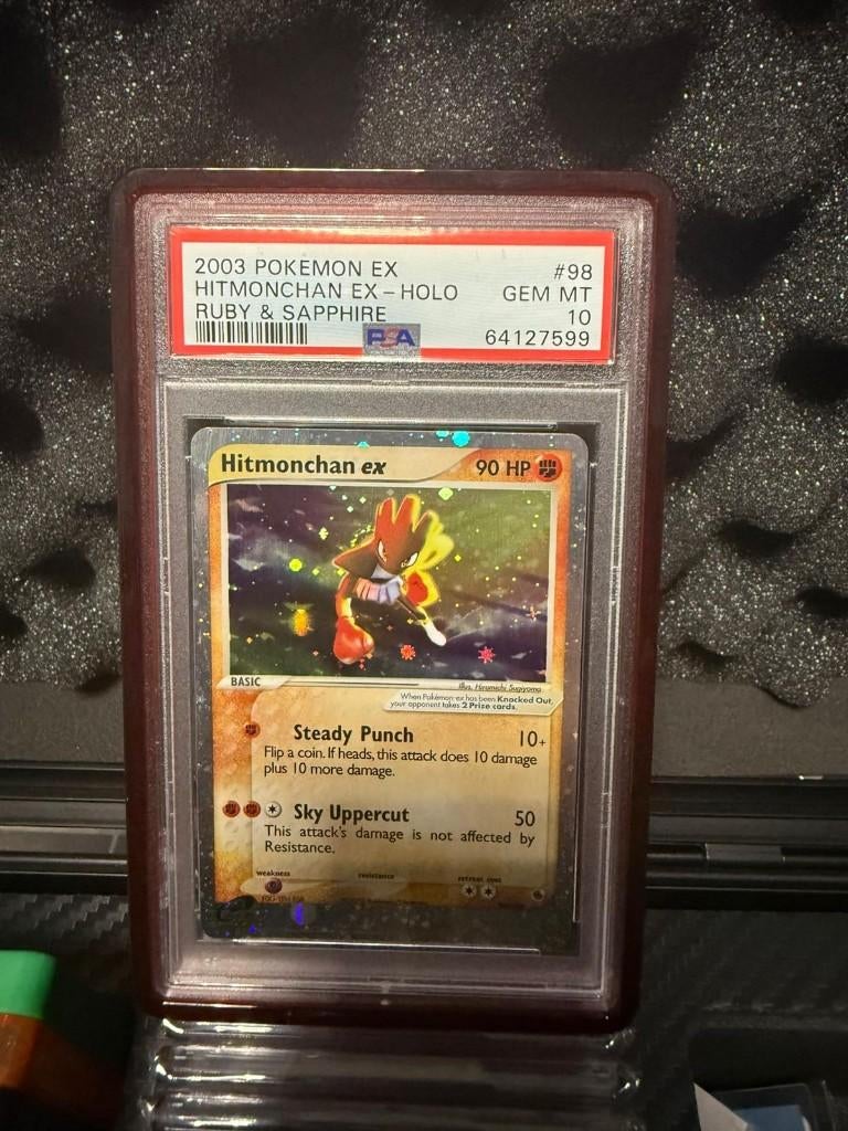 Hitmonchan Ex - Ruby & Sapphire PSA 10, Ophalen of Verzenden, Nieuw, Losse kaart