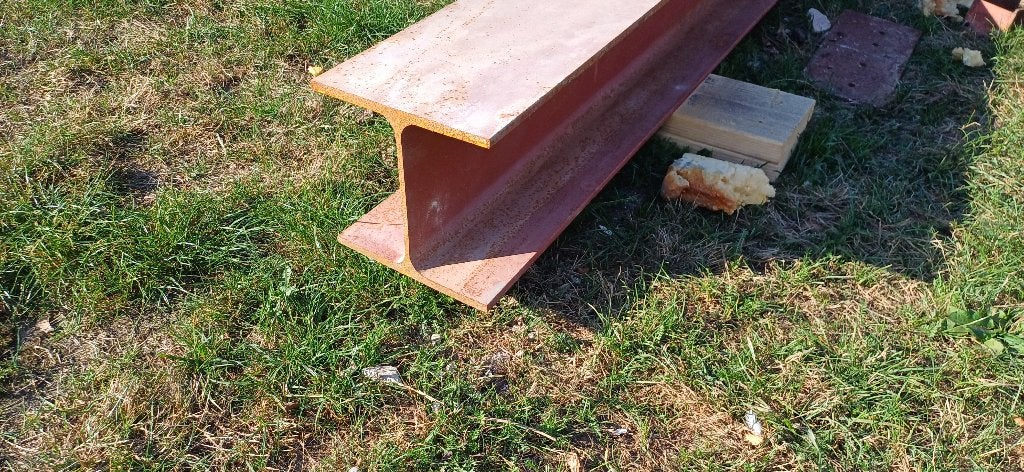 H E A 240 stalen balk 6,5  meter lang, Ophalen, Gebruikt, IJzer