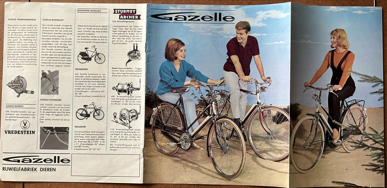 Zeer fraaie Gazelle Folder 1964, Ophalen of Verzenden, Zo goed als nieuw