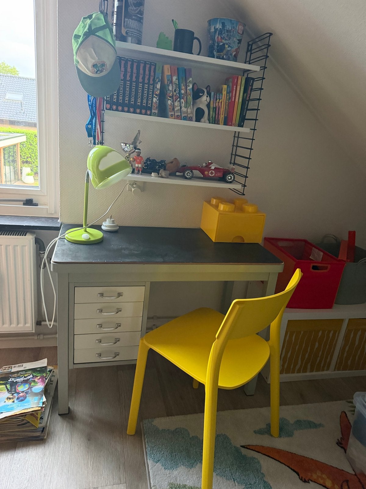 Vintage bureautje met lades, Ophalen, Overige typen, Gebruikt, Met lades