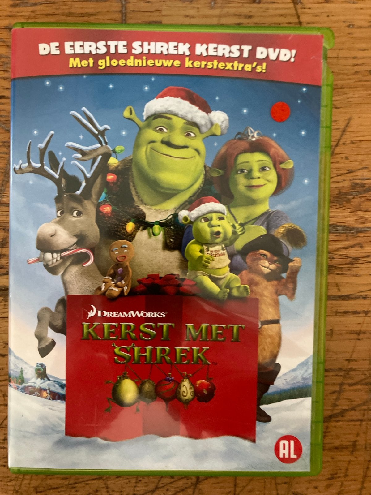 Kerst met Shrek DVD - De eerste Shrek Kerst DVD!, Gebruikt, Alle leeftijden, Familie, Extra's