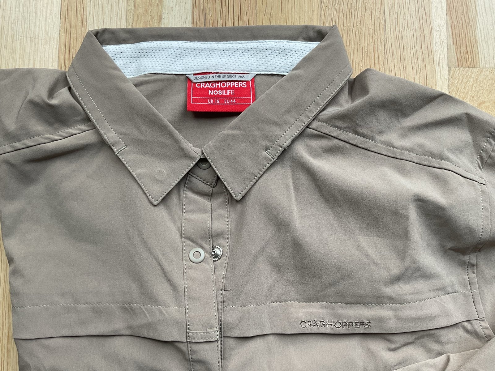 Craghoppers NosiLife damesblouse maat 44, z.g.a.n., Kleding | Dames, Ophalen of Verzenden, Zo goed als nieuw, Maat 42/44 (L), Beige