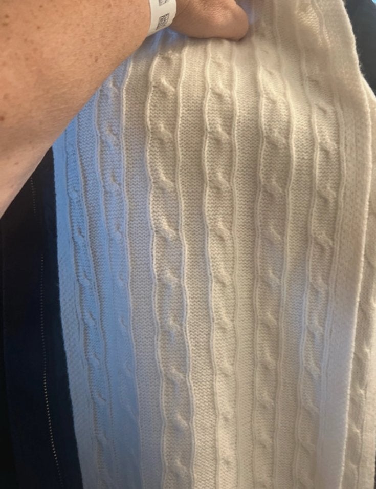 New- Polo Ralph Lauren Cable-Knit Wool- Cashmere Scarf Cream, Ophalen of Verzenden, Nieuw