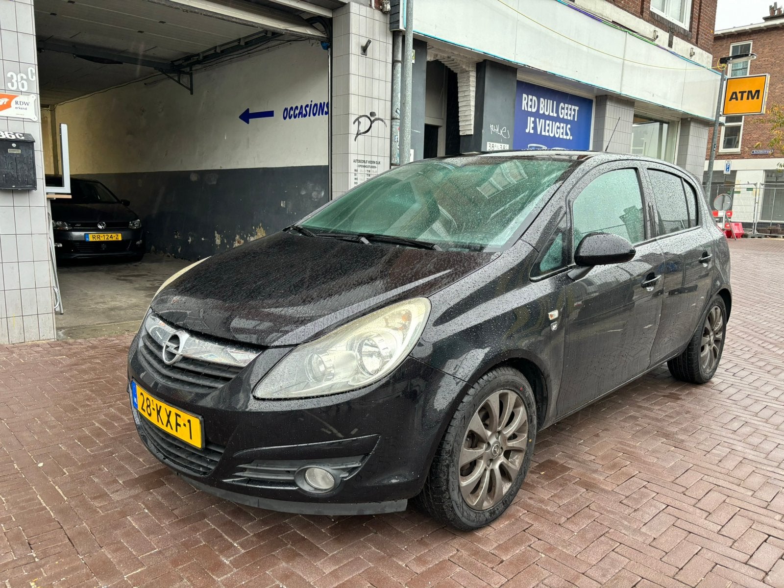 Opel Corsa 1.4 16V 5D 2010 Zwart navi airco cruise voll opt, Auto's, Voorwielaandrijving, Euro 5, 1398 cc, 4 cilinders