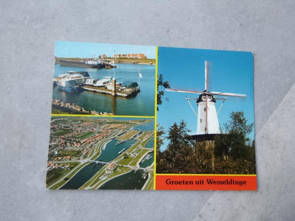 Wemeldinge, luchtfoto/molen 1982, Verzenden, 1980 tot heden, Gelopen, Noord-Brabant