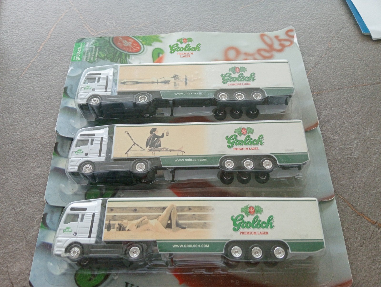 Grolsch vrachtwagens miniatuur, Ophalen of Verzenden, Bus of Vrachtwagen, Overige merken