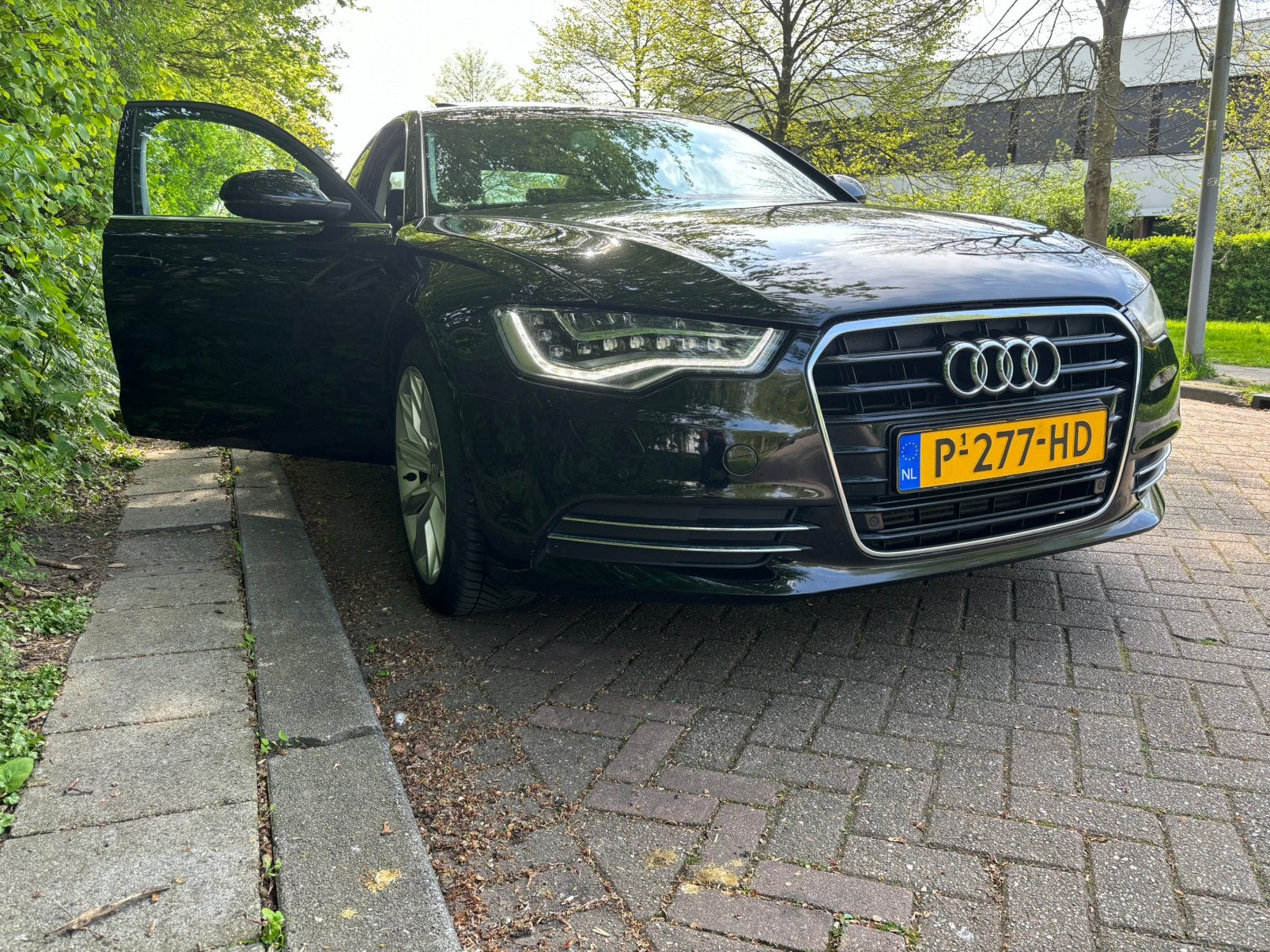 Audi A6 2.0 Tfsi 132KW Multitronic 2013 Zwart, Auto's, Voorwielaandrijving, 15 km/l, 4 cilinders, 1984 cc