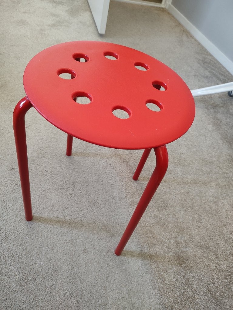Marius krukje rood Ikea, Ophalen, Zo goed als nieuw, Staal