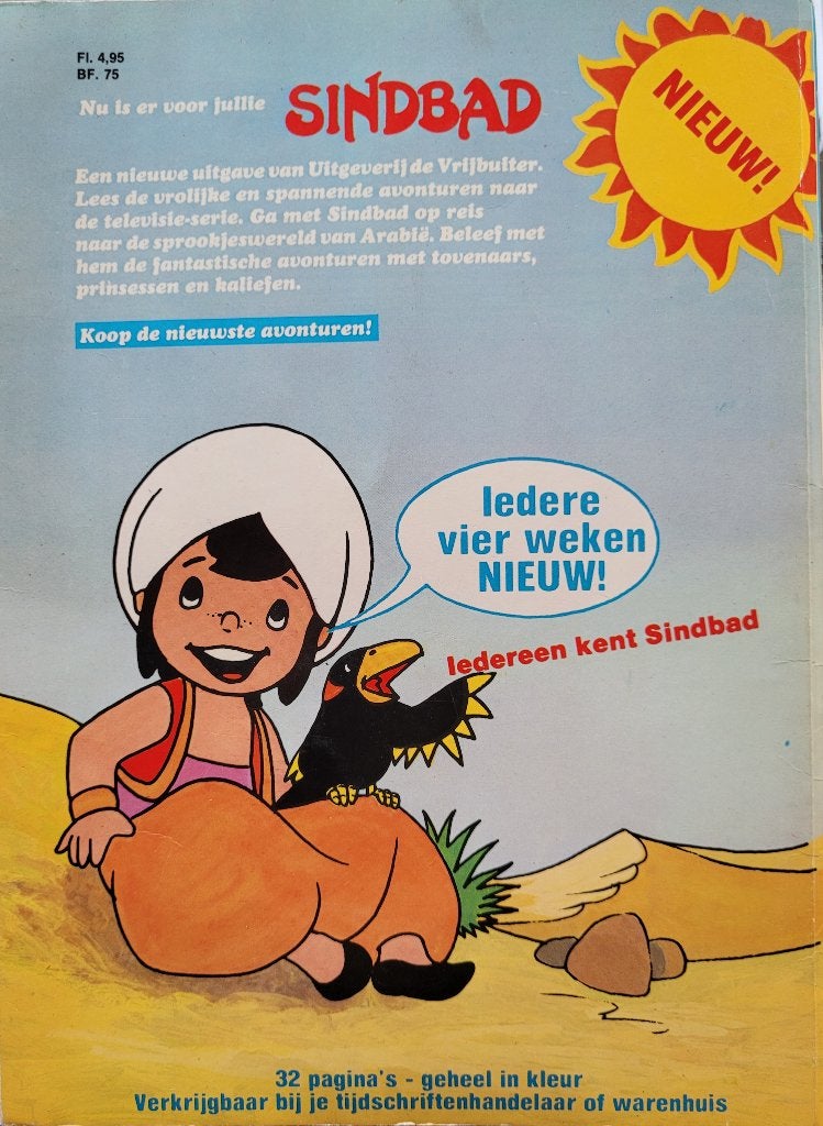 1e strip album Sinbad in het land van de vliegende schepen., Eén stripboek, Ophalen of Verzenden, Gelezen
