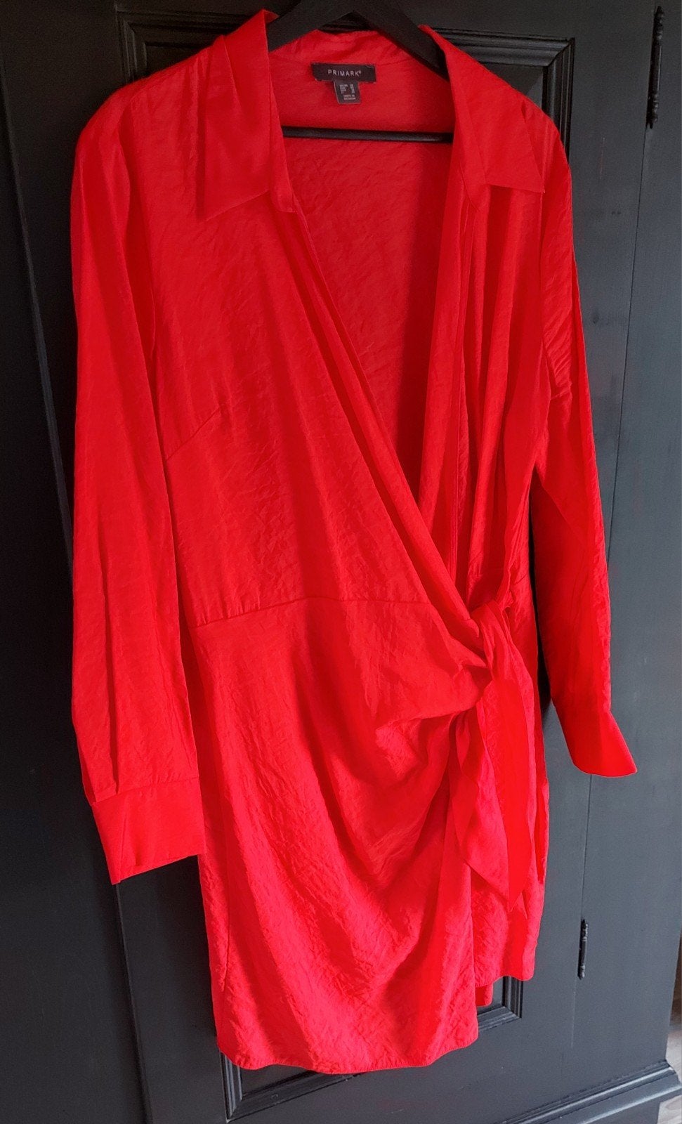 Primark Rode Overgooier Jurk Maat 46/48 (XL), Kleding | Dames, Primark, Maat 46/48 (XL) of groter, Ophalen of Verzenden, Zo goed als nieuw