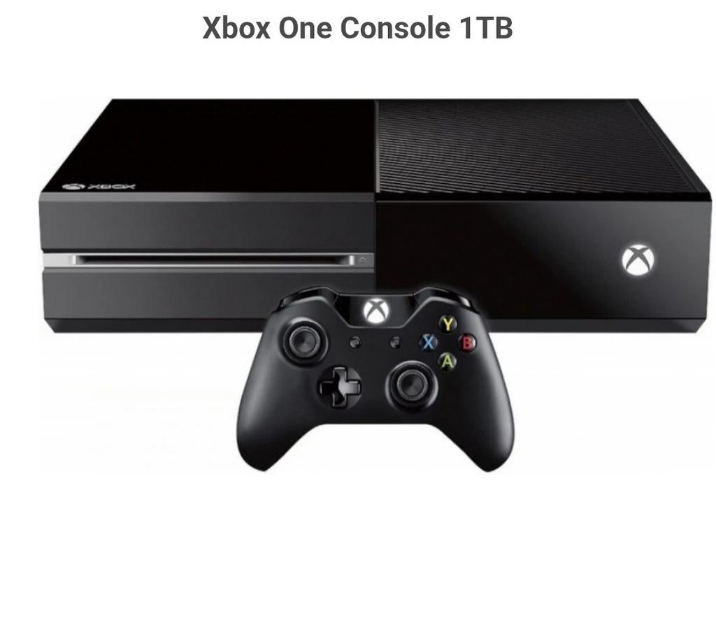 Xbox One met Monitor, Monitorarm,razor muis en games, Ophalen, Xbox One, Met 1 controller, 500 GB