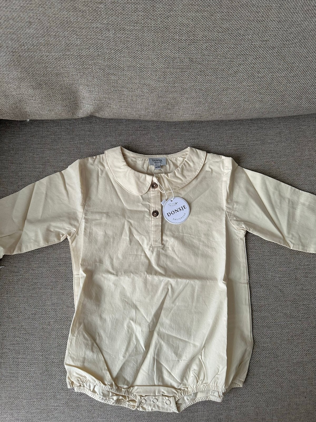 Nieuw Donsje Amsterdam Philly Romper Oatmeal 18-24m, Kinderen en Baby's, Babykleding | Overige, Ophalen of Verzenden, Nieuw, Jongetje of Meisje