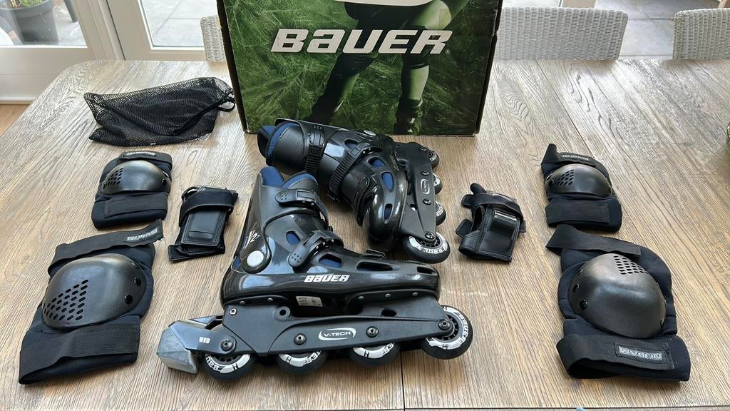 Bauer V2 senior skeelers maat 42,5, Ophalen, Zo goed als nieuw, Bauer