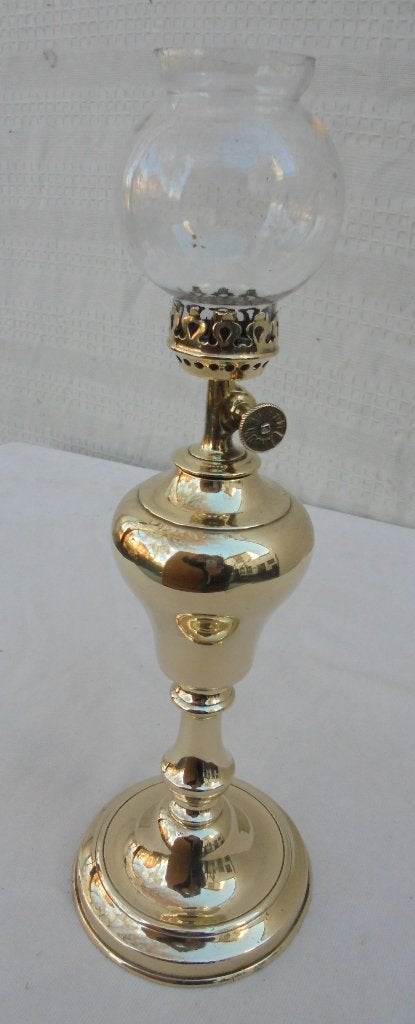 Antiek Frans olielampje petroleumlamp lamp, Antiek en Kunst, Antiek | Koper en Brons, Koper, Ophalen of Verzenden