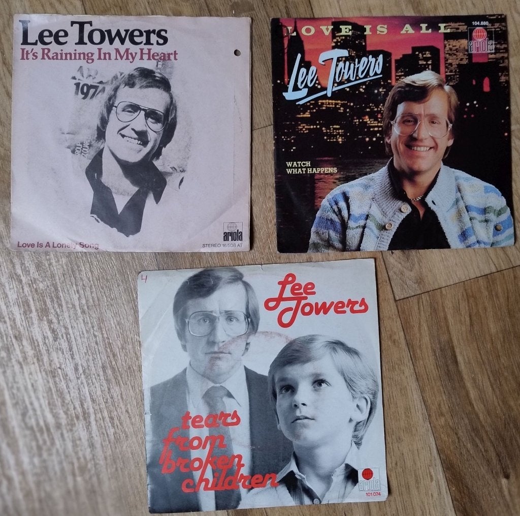 3x Singletjes 45 toeren LEE TOWERS      (15), 7 inch, Ophalen of Verzenden, Zo goed als nieuw, Pop