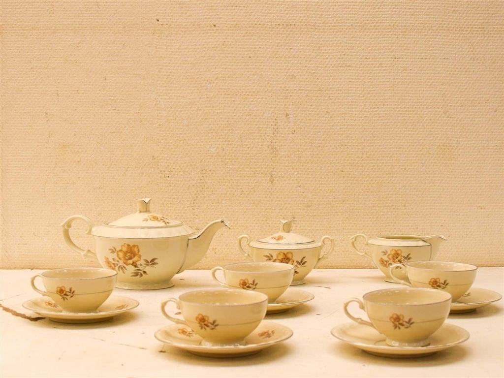 15 delige Furmany porseleinen koffieservies 51345, Huis en Inrichting, Gebruikt, Ophalen of Verzenden, Bord(en), Overige stijlen