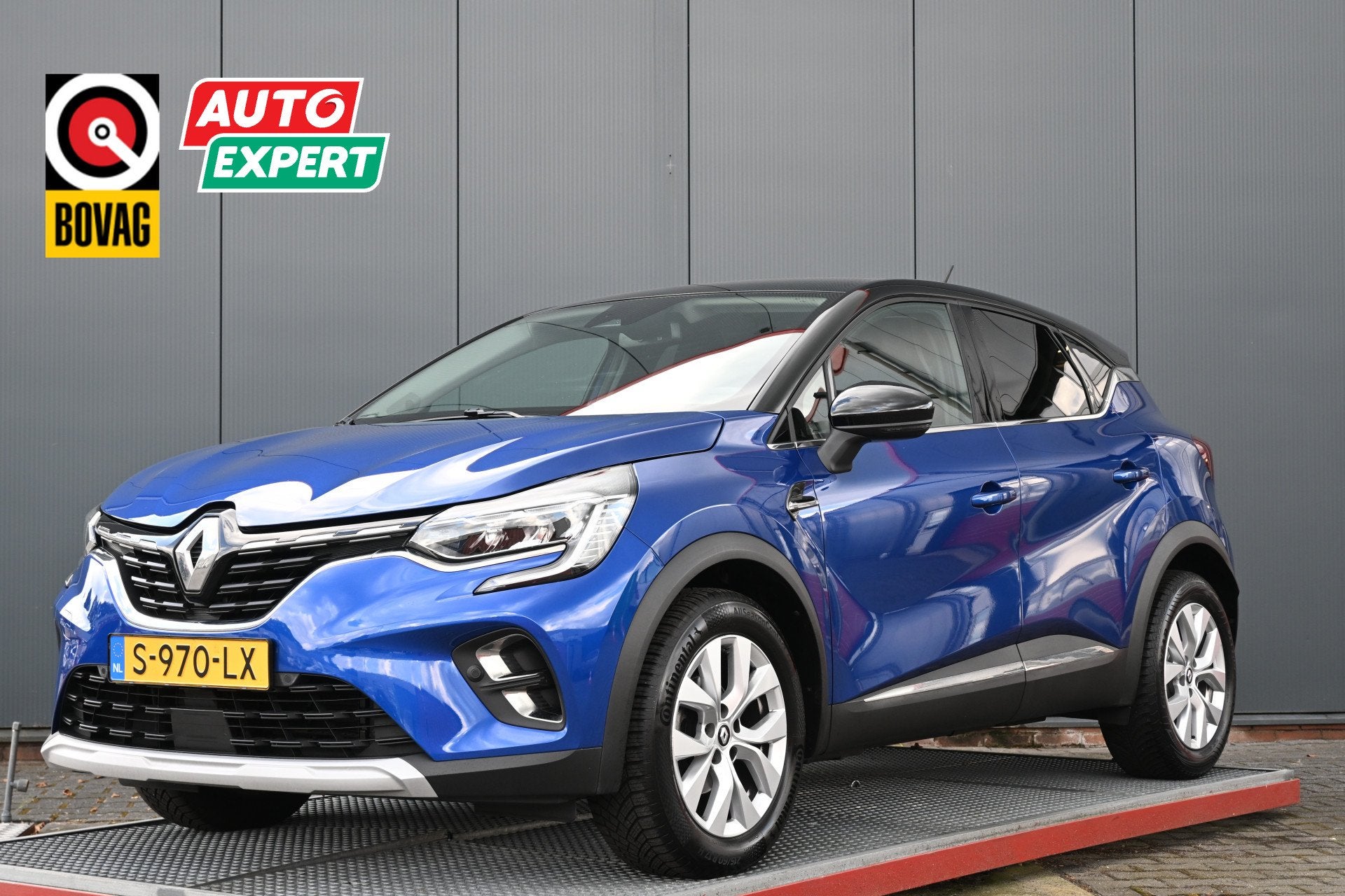Renault Captur 1.0 TCe 90 Intens camera (bj 2023), Auto's, Voorwielaandrijving, Stof, Gebruikt, Blauw