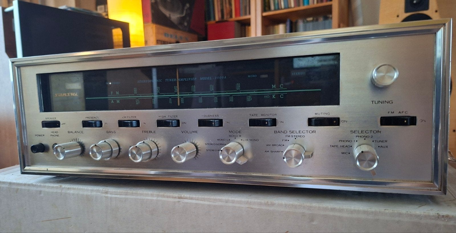 Sansui 1000a buizenreceiver 1965 gereviseerd, Ophalen, Versterker