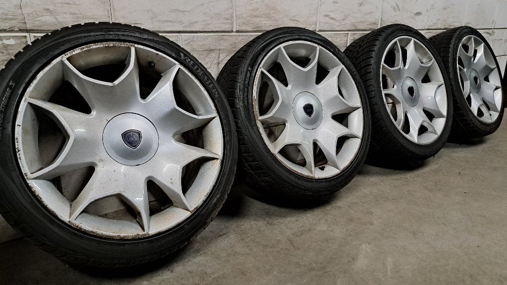 Lichtmetalen velgen Lancia Delta 225/40/18 unieke set!, 18 inch, Gebruikt, Banden en Velgen, Personenwagen