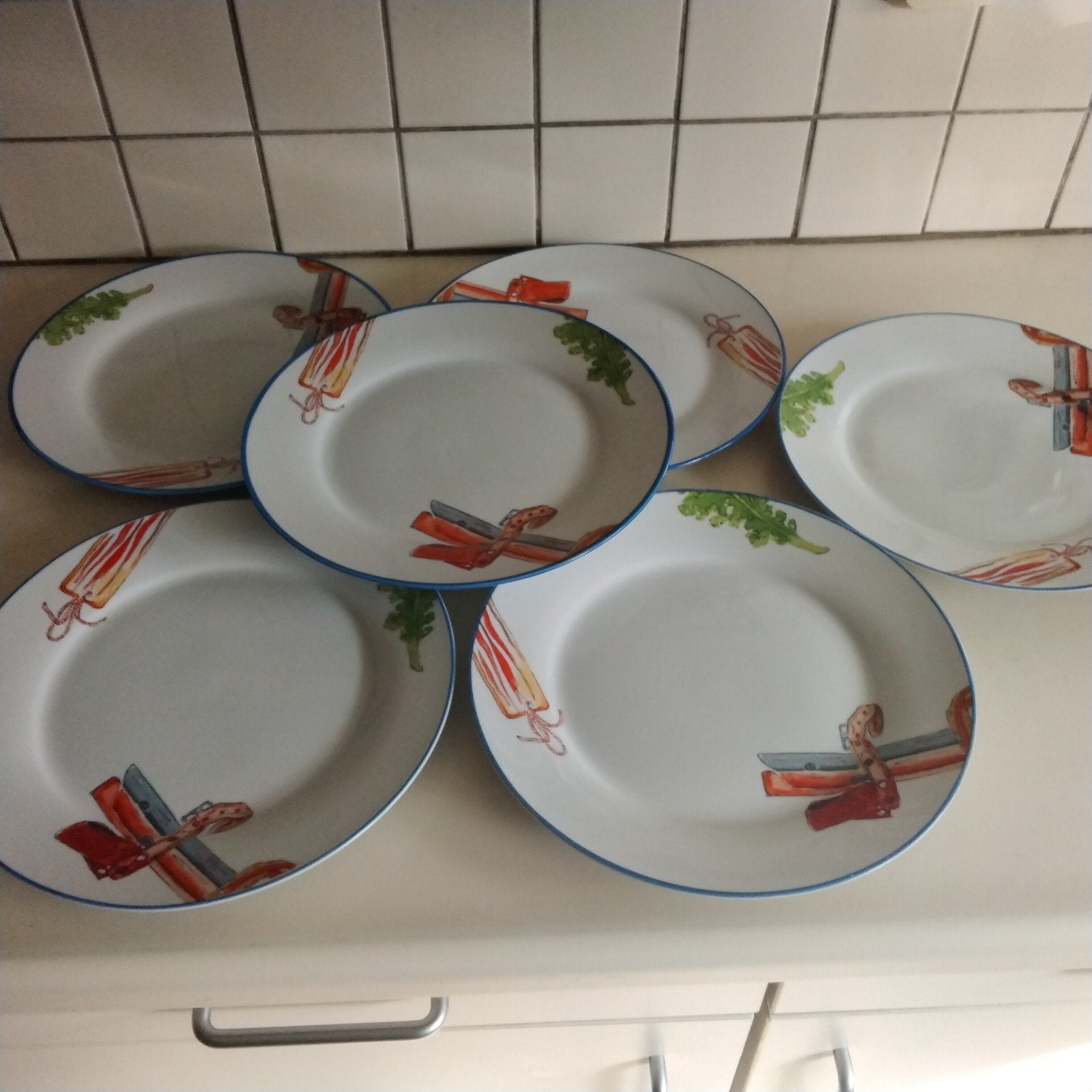 Alie Kruse Kolk" Hollands bont" borden en kommen, Ophalen of Verzenden, Aardewerk, Overige stijlen, Kom(men)